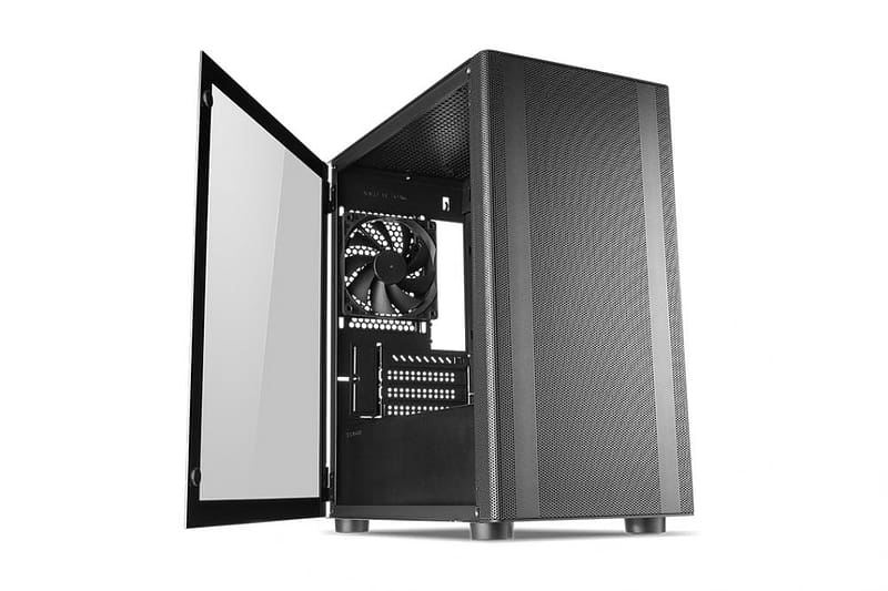Tecware Flatline TG MATX Case - Black