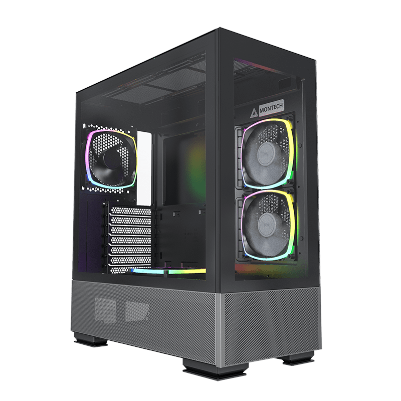 Montech Sky Two ATX Case - Black/ White